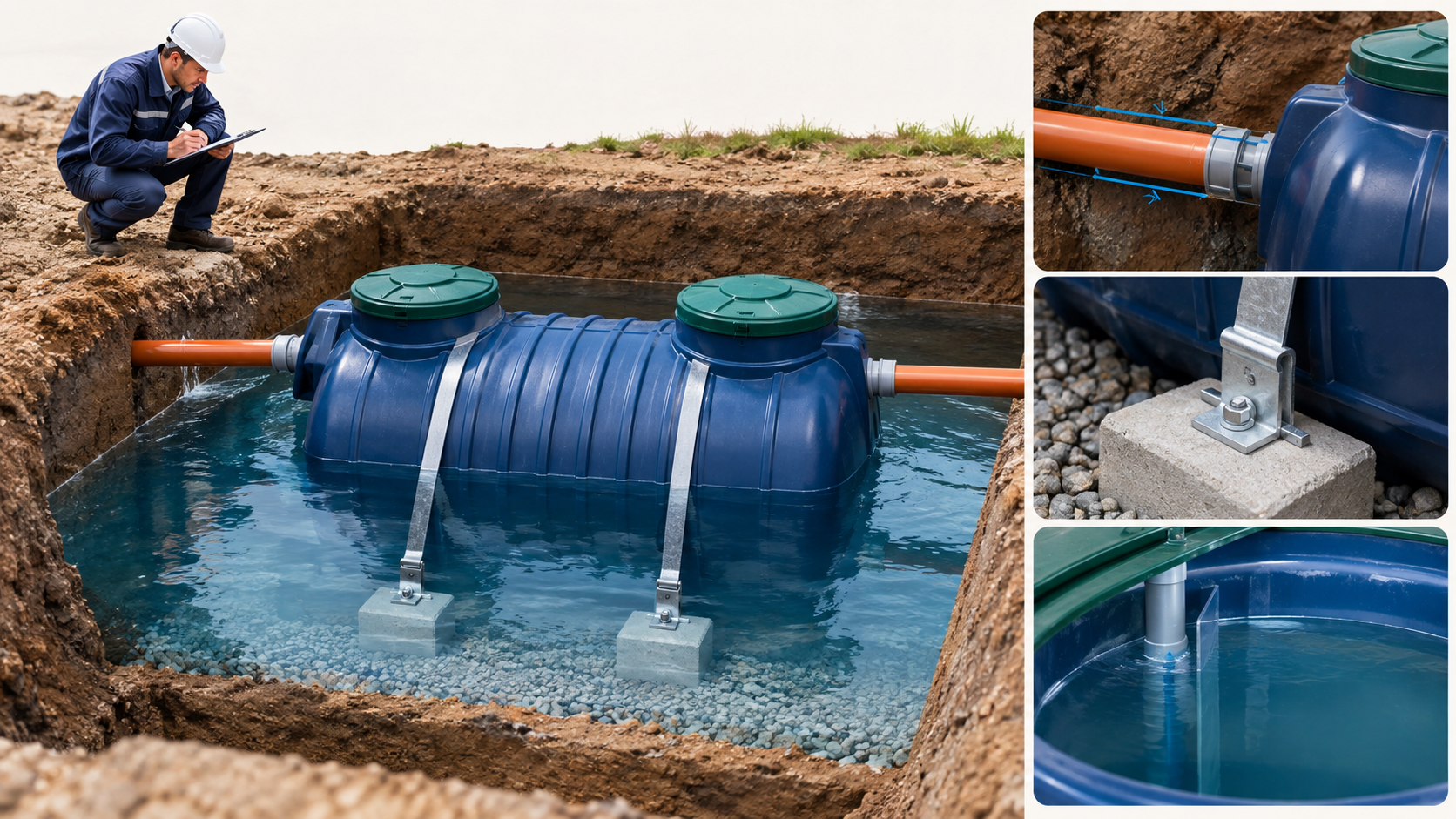 Приёмка и запуск септика после монтажа